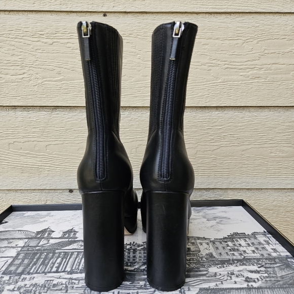 Lola Cruz black leather platform Leste boots EU 41 - Picture 4 of 11